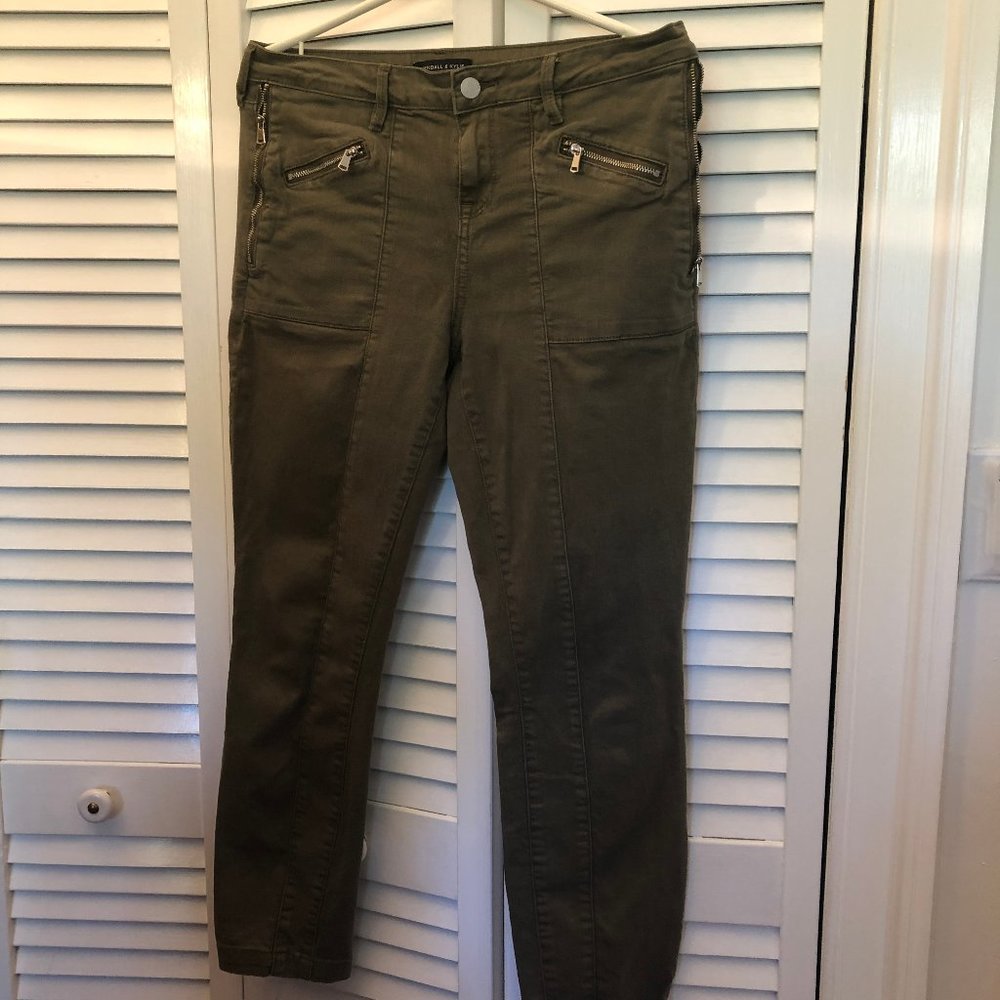 Kendall & Kylie, skinny army green cargo pant, 29